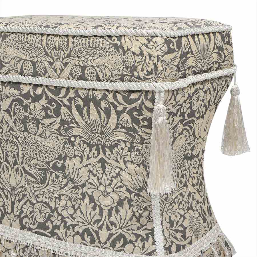 薄型スツール Strawberry Thief Gray VI04