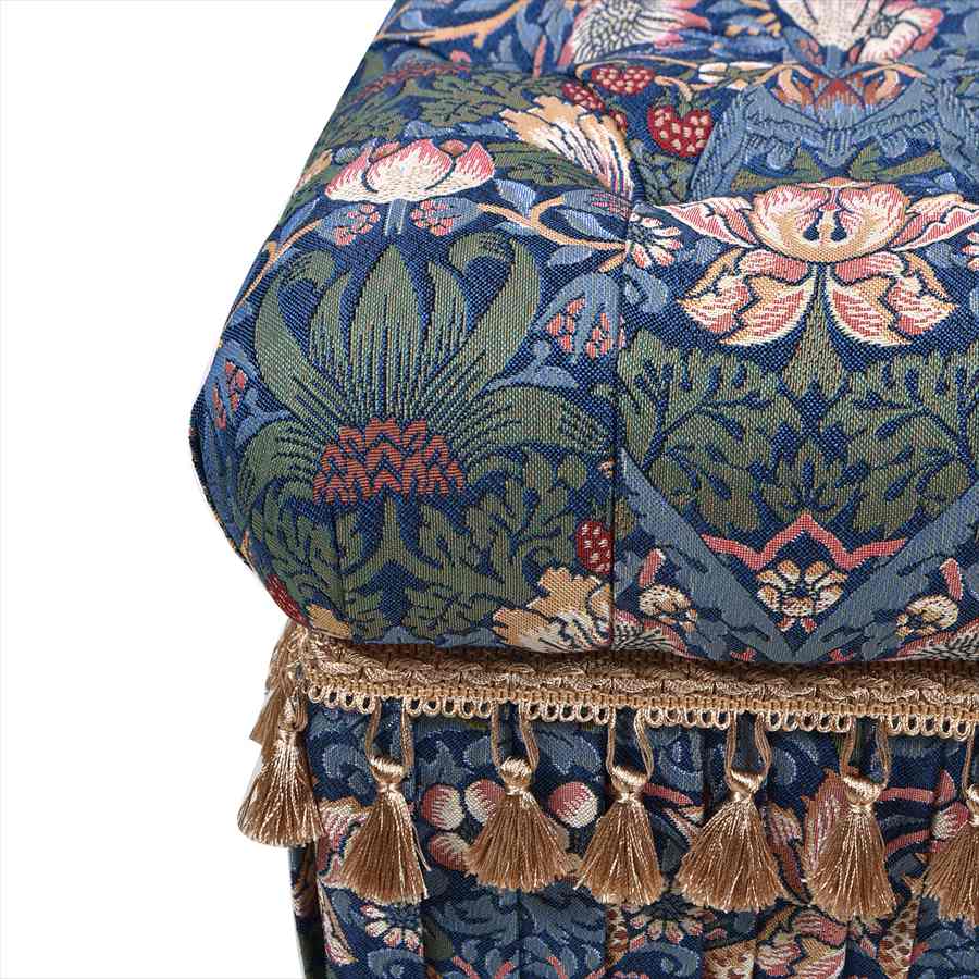 収納付きスツール Strawberry Thief VI02