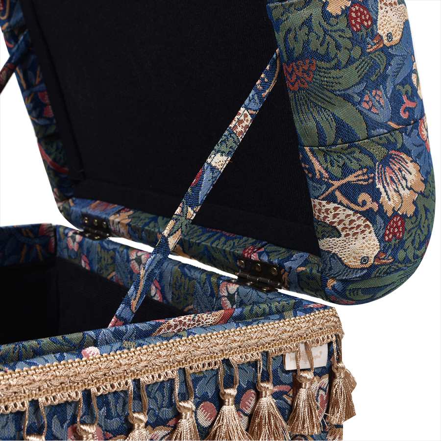 収納付きスツール Strawberry Thief VI02