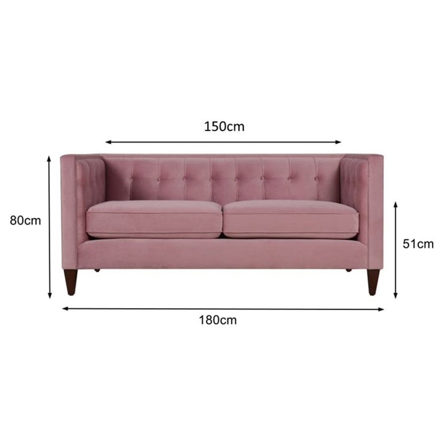 2人掛ソファ Jack 898 Velour Dark Lavender