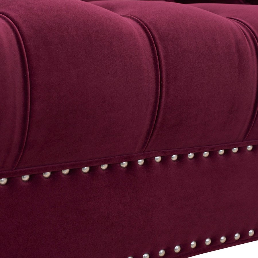 3人掛けソファ La Rosa 884 Velour Burgundy