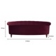 3人掛けソファ La Rosa 884 Velour Burgundy
