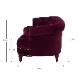 3人掛けソファ La Rosa 884 Velour Burgundy