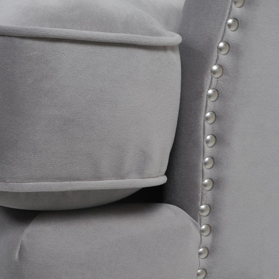 3人掛けソファ Bonanza 865 Velour Gray