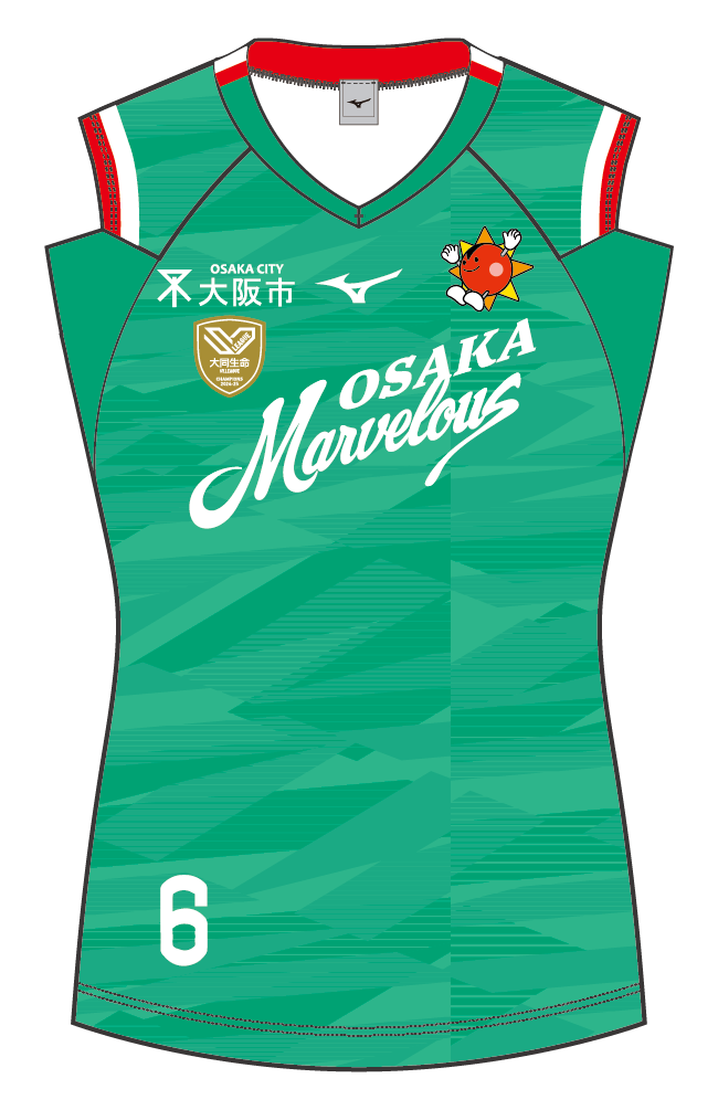大阪マーヴェラス オフィシャルユニフォーム(SVリーグチャンピオンロゴ