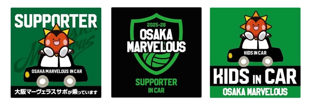 大阪マーヴェラス カーサインステッカー 25-26 | 大阪マーヴェラス