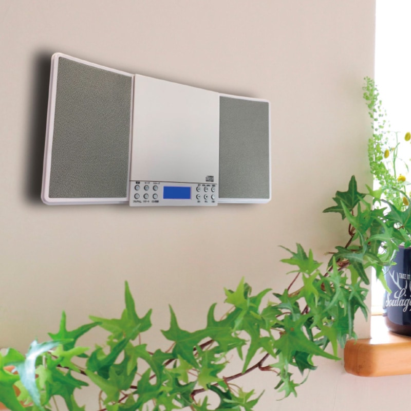 CDプレーヤー 壁掛けができるかんたんCDコンポ WM-2760BT朝割 楽天市場