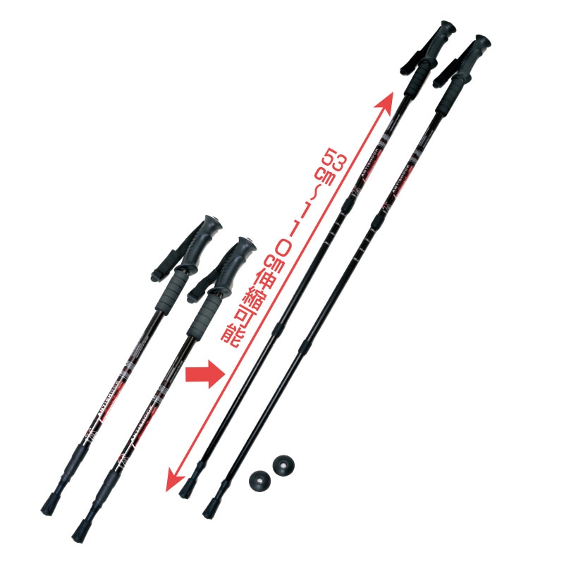 ⑦散歩からジョギングのお供にあかざ杖　持ってるだけで楽・楽！ 散歩用2本杖（歩数計付） | すべての商品 | 熟年時代社 モール