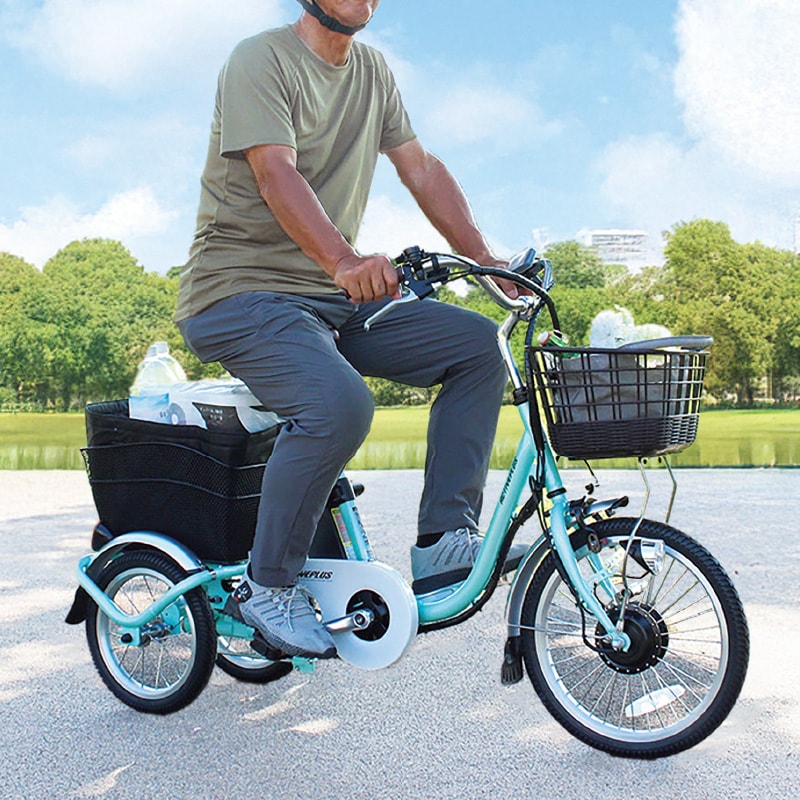 ロータイプ パンクしない電動アシスト三輪自転車 高齢者 シニア 当店
