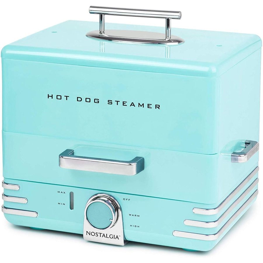 ノスタルジアHDS248RD超大型ダイナースタイルホットドッグスティマー Nostalgia Diner Style Hot Dog Steamer and Bun Warmer, Home