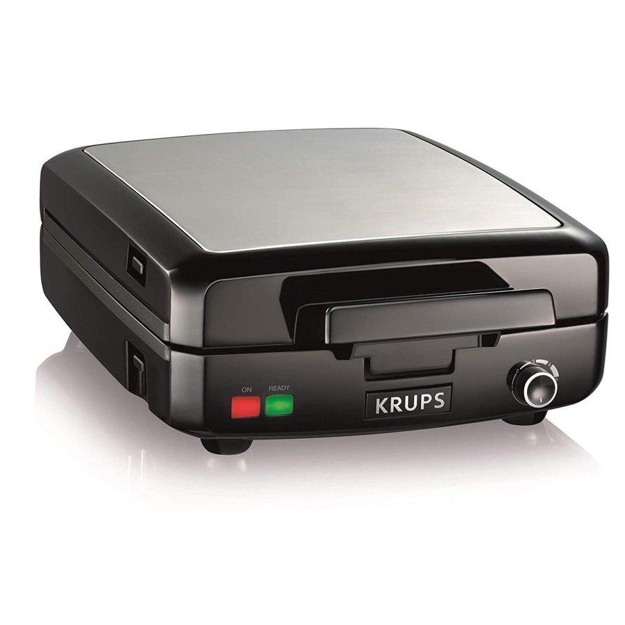 ベルギーワッフルメーカー KRUPS 四角いワッフル 取り外可能プレート