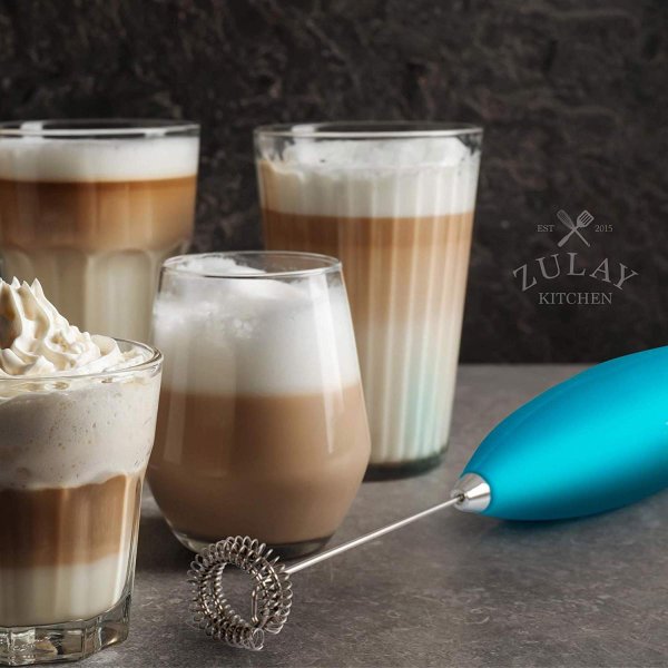 Zulay ミルクフォーマー Milk Boss 電動 自動 ミルク泡立て器 ハンディ