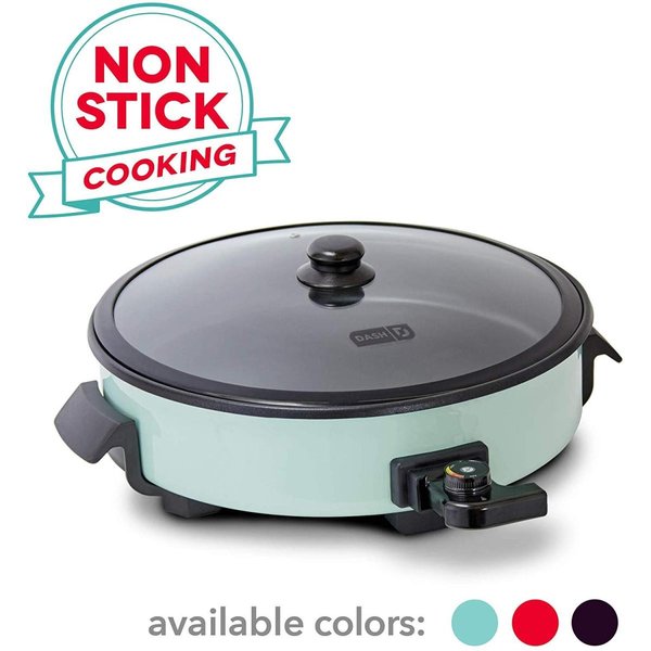 ダッシュ 電気スキレット DASH DRG214AQ ファミリーサイズ 鍋 ホットオーブン アクア|ダッシュ dash|ブランド