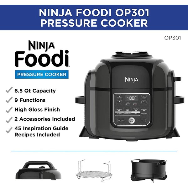 ニンジャ 電気圧力鍋 Ninja OP301 スチーマー＆エアフライヤー