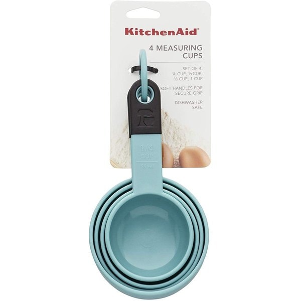 キッチンエイド 計量カップ KitchenAid KE058OHAQA クラシック 4個入り アクア|キッチンエイド KitchenAid|ブランド
