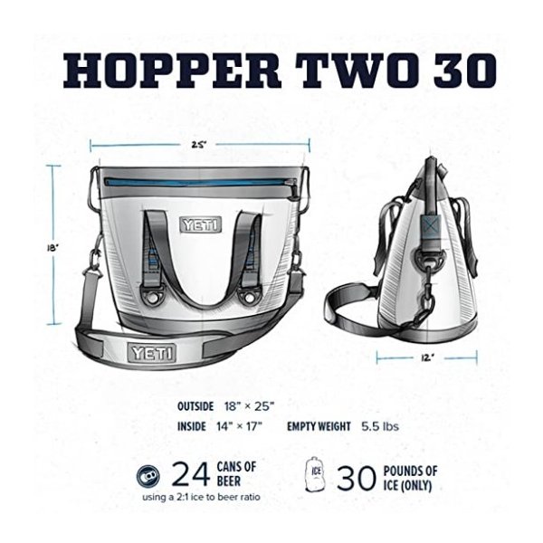 その他 YETI HOPPER TWO 30 YETI】Hopper TWO 30 クーラーバッグ Field Tan/Blaze Orange