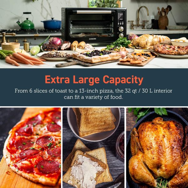 コソリ 12イン1 トースターオーブン エアフライヤー ブラック COSORI