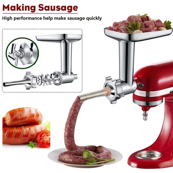 メタルフードグラインダーアタッチメント Gvode スタンドミキサー用