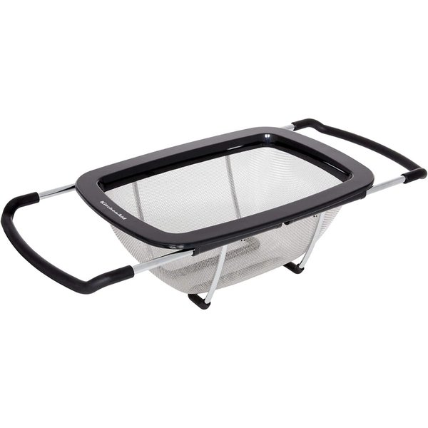 KitchenAid 水切りザル キッチンエイド 拡張可能なステンレススチールコランダー