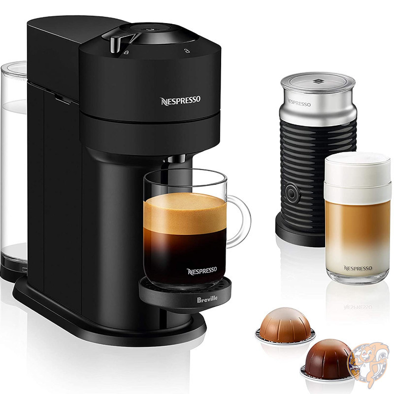 Breville �ͥ��ץ�å� BNV550MTB Vertuo �����ץ�å��ޥ����� �ߥ륯ˢ���ƴ��դ� �֥�å��ޥå�