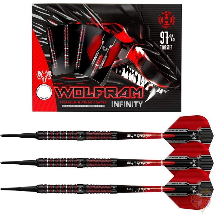 Harrows タングステンソフトチップダーツ3本その他セット！中古