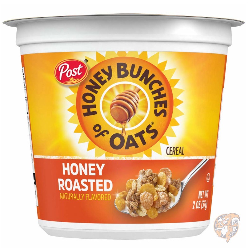 Post Honey Bunches ハニーバンチーズ オブ オーツ Roasted シリアル カップ 全粒粉 60g×12カップ|その他|アメリカ調理家電：種類別
