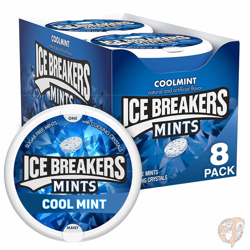 アイスブレーカーズ ICE BREAKERS クールミント シュガーフリー タブレット 42.5g（1.5オンス）×8個|その他|アメリカ調理家電：種類別