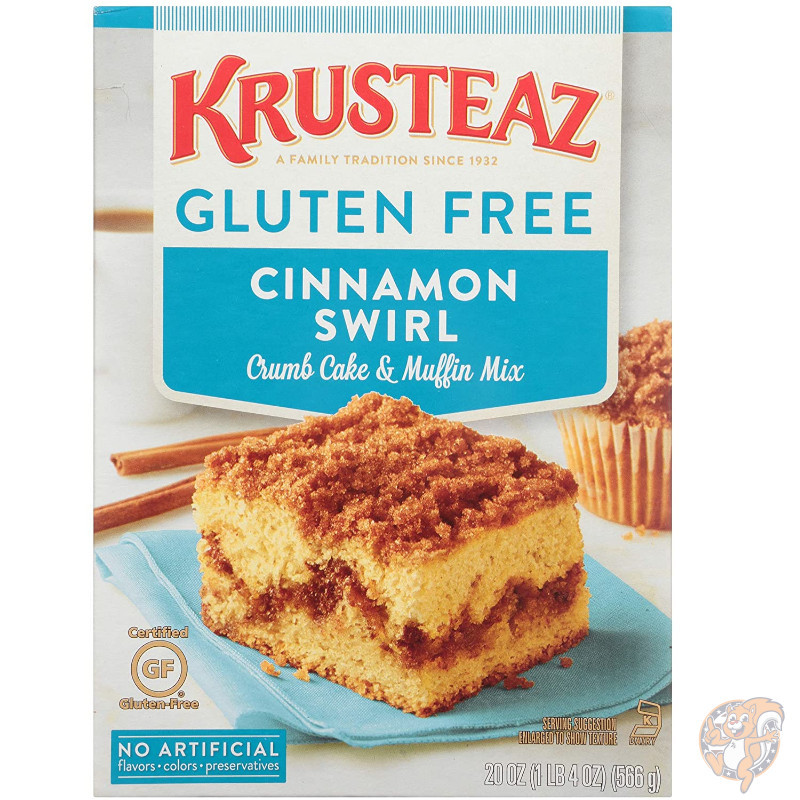 Krusteaz グルテンフリー クラムケーキミックス Crumb Cake シナモン 566g (20オンス）×8箱入り|その他|アメリカ調理家電：種類別