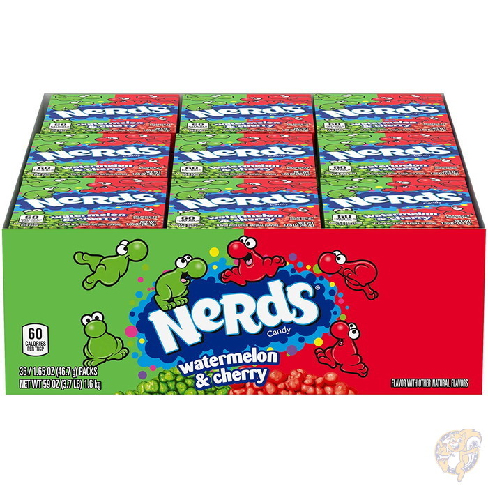ナーズキャンディー Nerds Watermelon＆Cherry Candy スイカとチェリー味 36箱入り|その他|アメリカ調理家電：種類別