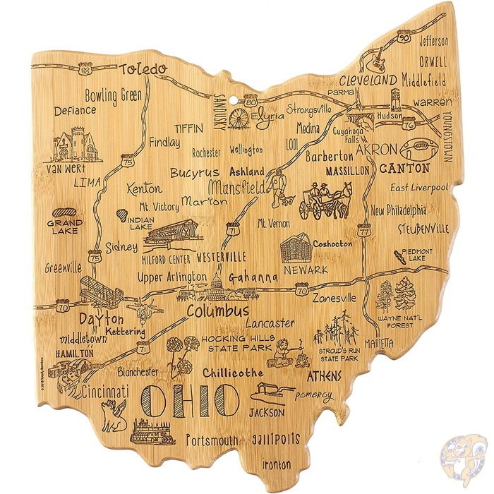 カッティングボード　アメリカ　オハイオ 竹まな板 アメリカ オハイオ州 竹製サービング＆カッティング