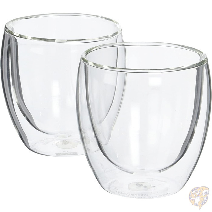 ボダム Bodum Pavina ダブルウォール 真空グラス グラス 8オンス(226.8g) 2個セット|食器 |アメリカ調理家電：種類別