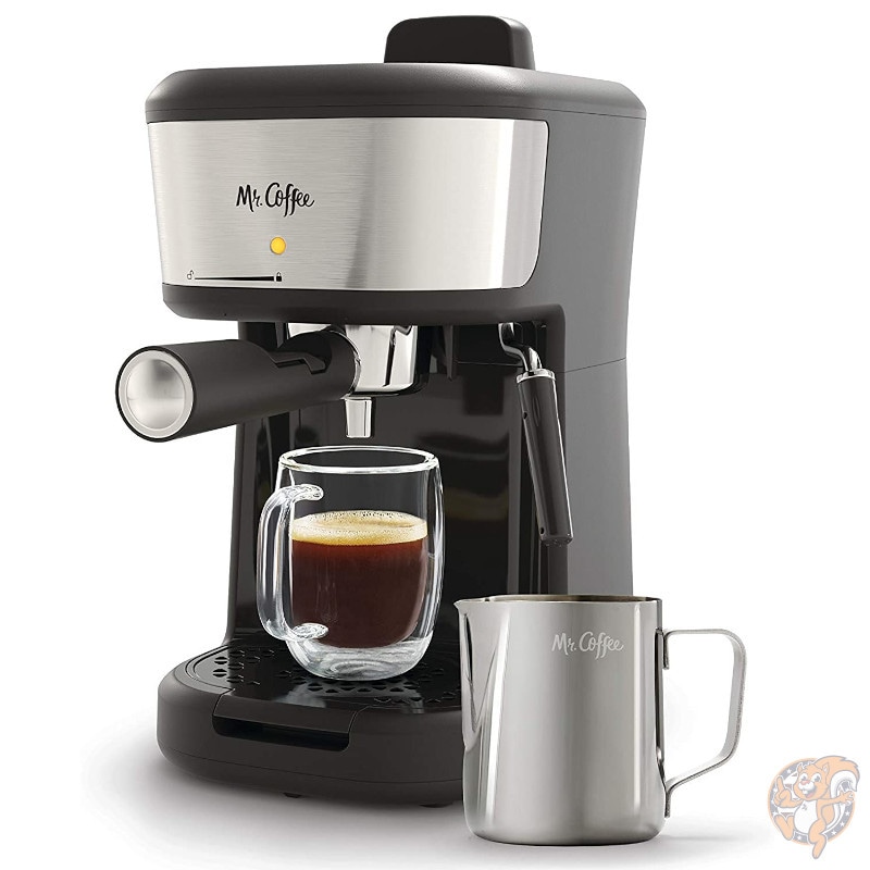 ミスターコーヒー Mr. Coffee 4ショット エスプレッソ カプチーノ＆ラテ メーカー ブラック| コーヒーメーカー|アメリカ調理家電：種類別
