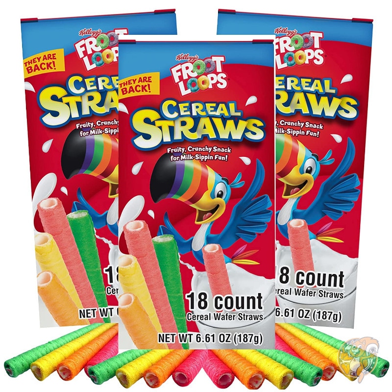 Galerie 2021 Kellogg's シリアル ストロー Cereal Straws Froot Loops 朝食 復活|その他|アメリカ調理家電：種類別