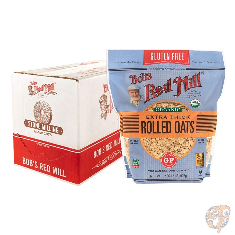 ボブズレッドミル Bob's Red Mill グルテンフリー オーガニック 極厚 ロールドオーツ 907g×4袋|その他|アメリカ調理家電：種類別