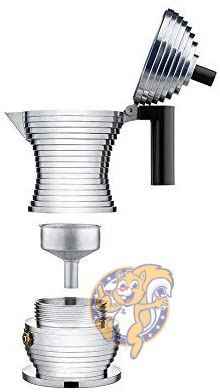 アレッシィ　alessi Amazon｜Alessi Twergi ピンクガラス瓶 密封蓋 - L 33.8オンス
