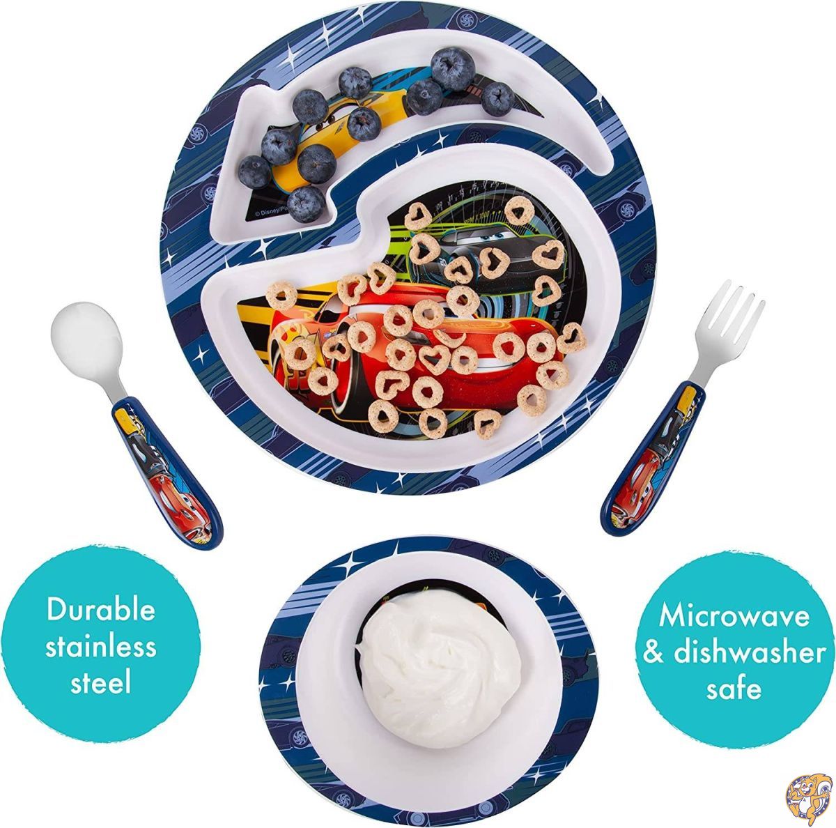 TheFirstYears ディズニー ピクサー カーズ3 食器4点セット Y9459A6