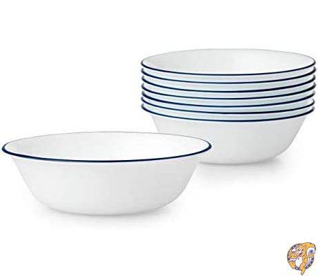 Corelle ボウルセット 8点セット クラシックカフェブルー ｜アメリカ