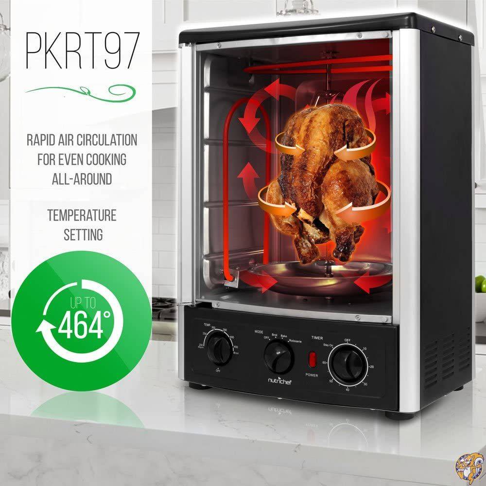 NutriChef PKRT97 Multi-Function Vertical Oven with Bake
