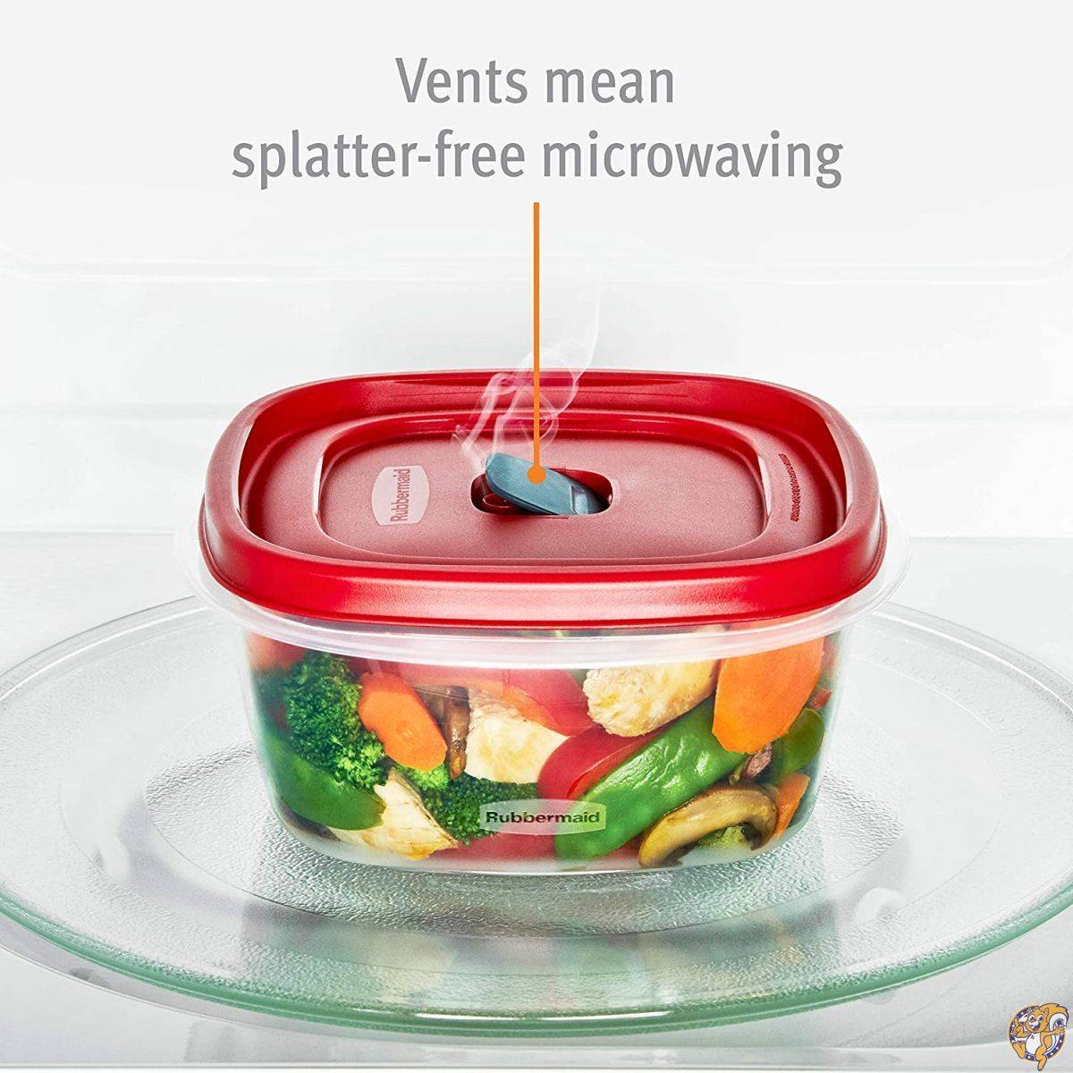 Rubbermaid(ラバーメイド) 簡単開閉の通気口付蓋 食品保存容器