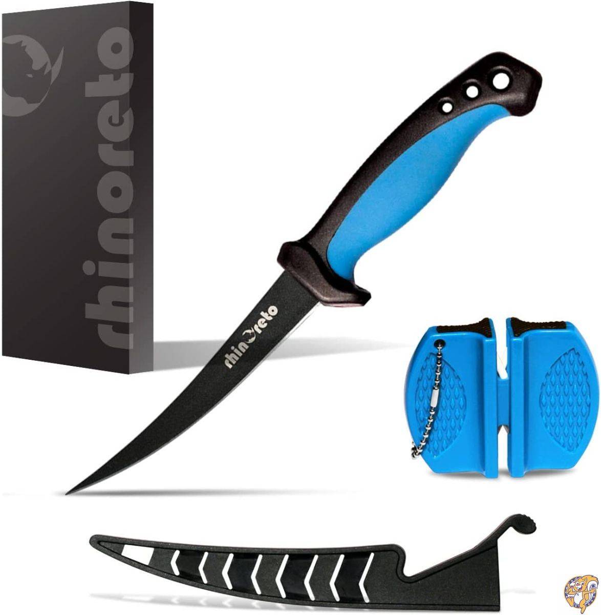 Rhinoreto フィレナイフ フィッシング。フレキシブルなステンレス