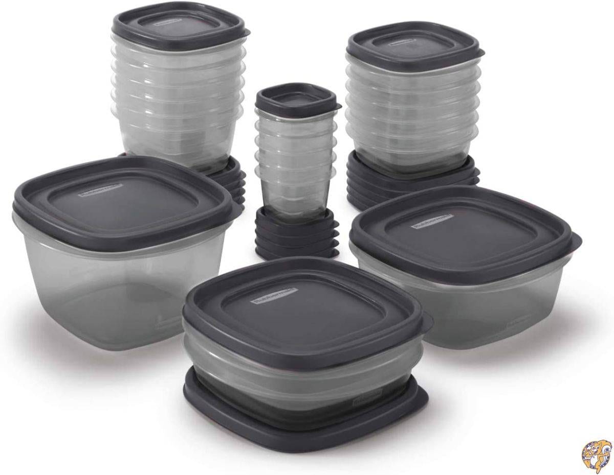Rubbermaid 食品保存容器 42個セット グレー ｜アメリカキッチン輸入