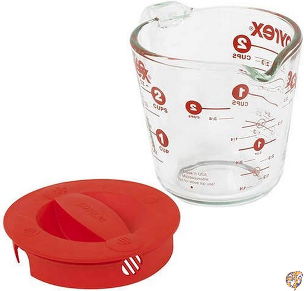 パイレックス【PYREX】 メジャーカップ 500ml（2Cup）蓋付き|キッチン雑貨|アメリカ調理家電：種類別