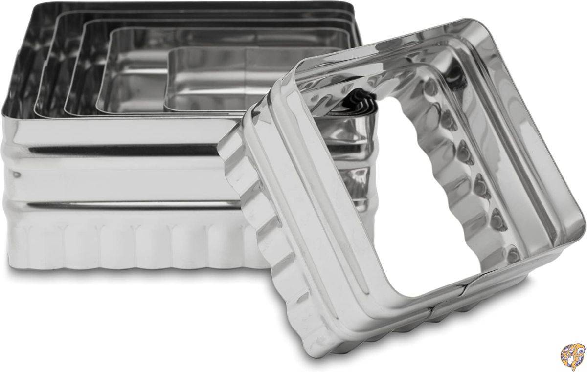 Ateco 6-Piece Double Sided Square Cutter Set by Ateco|キッチン雑貨|アメリカ調理家電：種類別