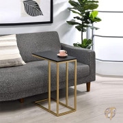 Kings Brand Furniture キングスブランド ファニチャー インテリア サイドテーブル ゴールド/ブラック|キッチン雑貨|アメリカ調理家電：種類別