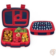 Bentgo（ベントゴー）子供用 弁当箱 キッズ ランチボックス 5コンパートメント 漏れ防止 Rocket ロケット 食洗機対応 BPAフリー 男の子|キッチン雑貨|アメリカ調理家電：種類別