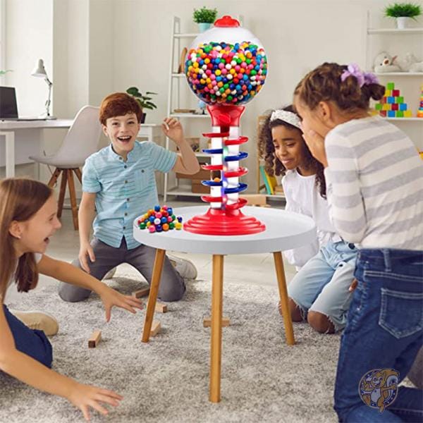 Playo プラヨ ディスペンサー スパイラル ガムボール バンク 赤