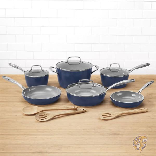 未使用　クイジナート Cuisinart 鍋　フライパン　7ピースセット Amazon.co.jp: クイジナート ステンレス鍋10点セット Cuisinart