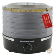 Elite Gourmet エリートグルメ キッチン用品 調理器具 食品乾燥機 ブラック&グレー EFD319BNG|キッチン雑貨|アメリカ調理家電：種類別