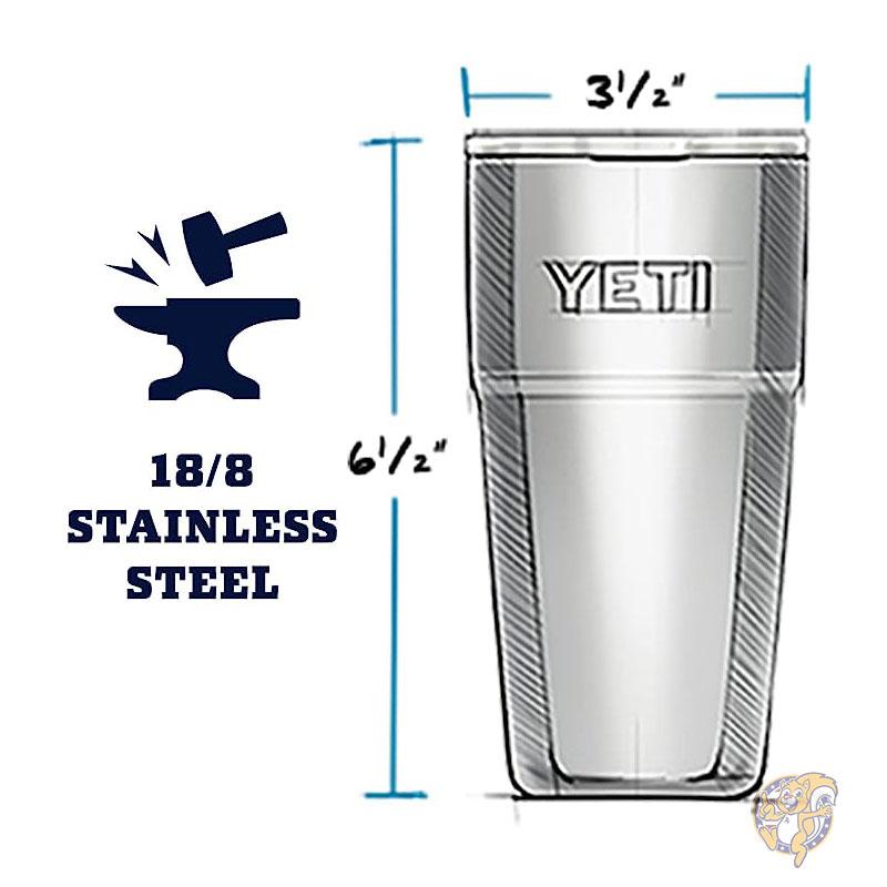 YETI イエティ ランブラー 水筒 Rambler 16オンス 蓋付き