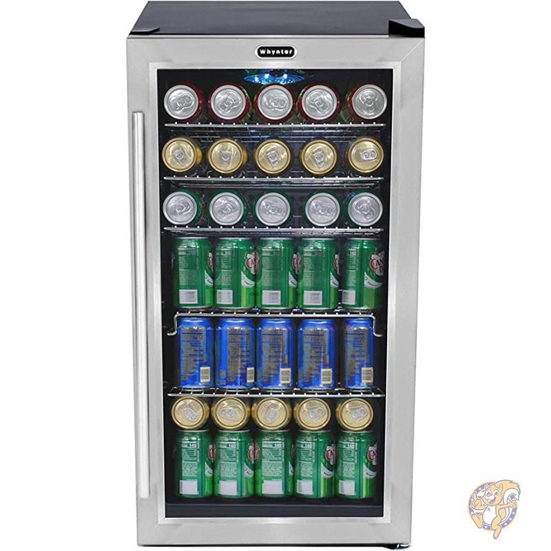 訳アリ　Whynter冷蔵庫 120缶用　BR130SB Whynter Beverage Refrigerator with Glass Door, 120-Can 3.1